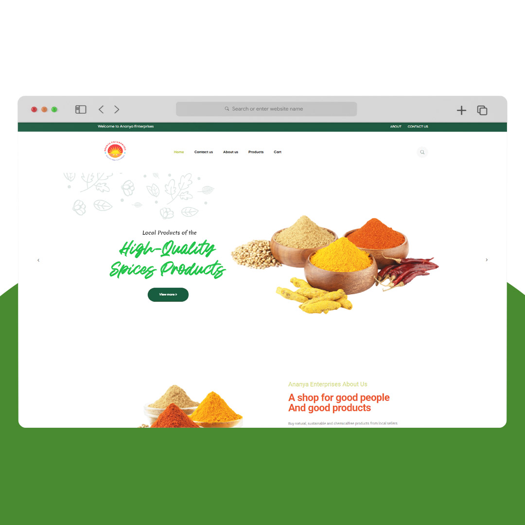 Ananya Enterprises (Website) Spice’s Website