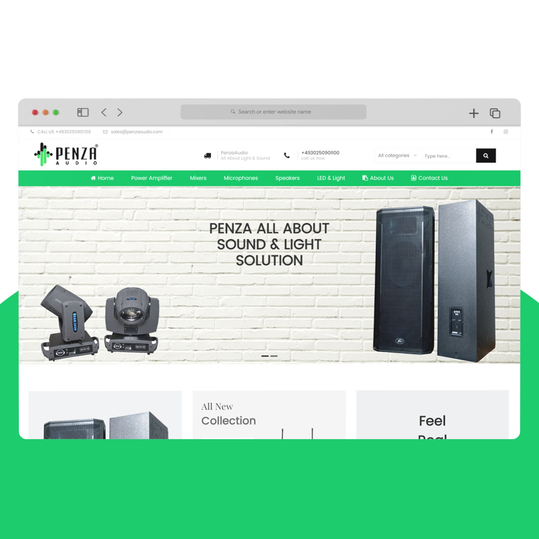 Penza Audio (Website) Sound & Light