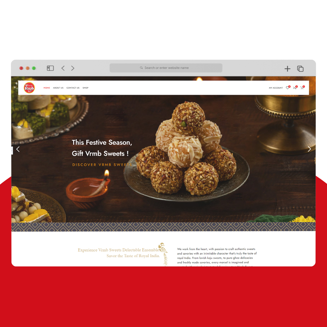 vRMB (Website) Sweets Selling