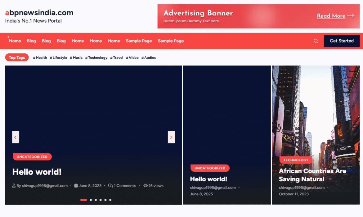 ABP News India (Website) News Channel