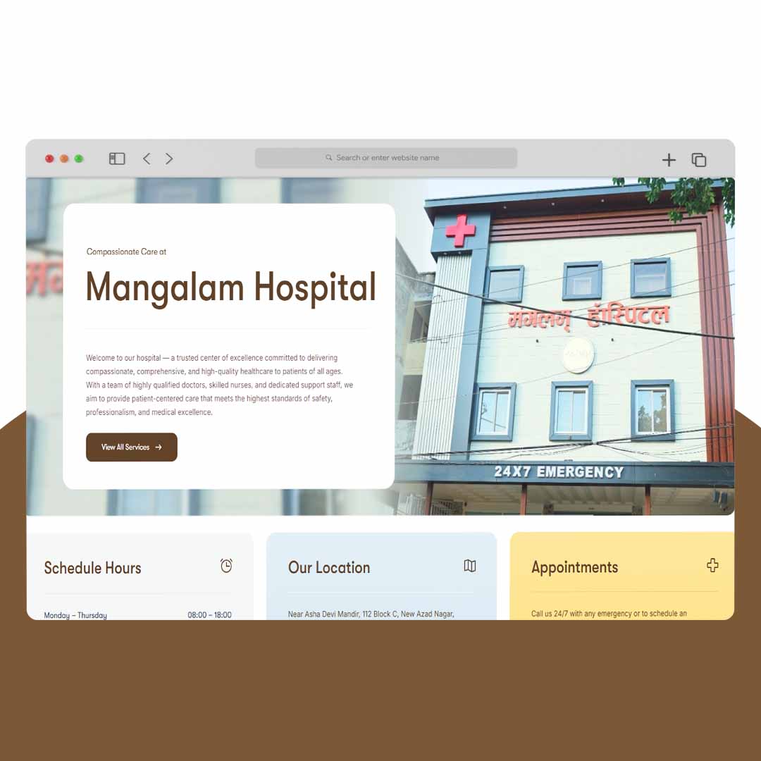Mangalam Hospital (Website) Healthcare