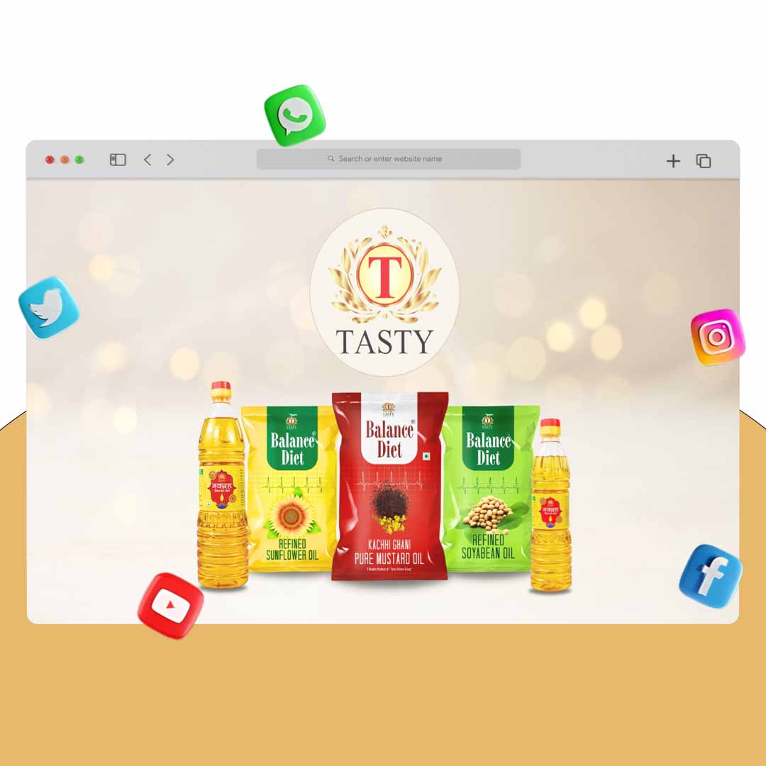 Tasty Oil (Digital Marketing) Mustard Oil Brand