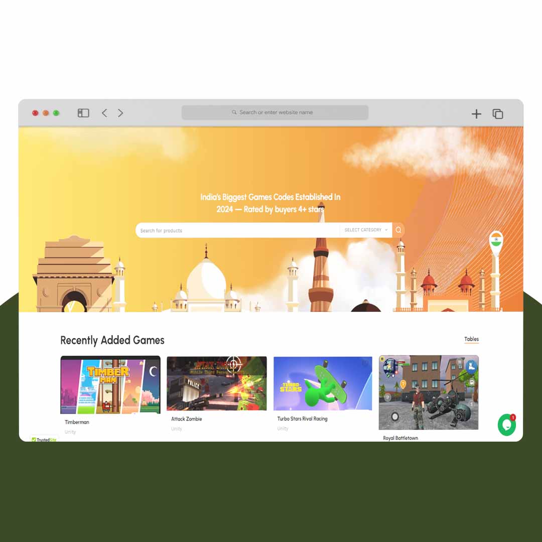 Unity Source Code.in (Website) Gaming App
